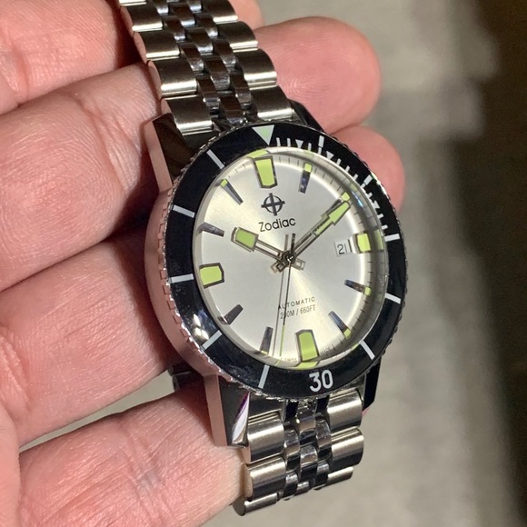 Zodiac Super Seawolf Compression Watch Silver Dial - Picture 14 of 15